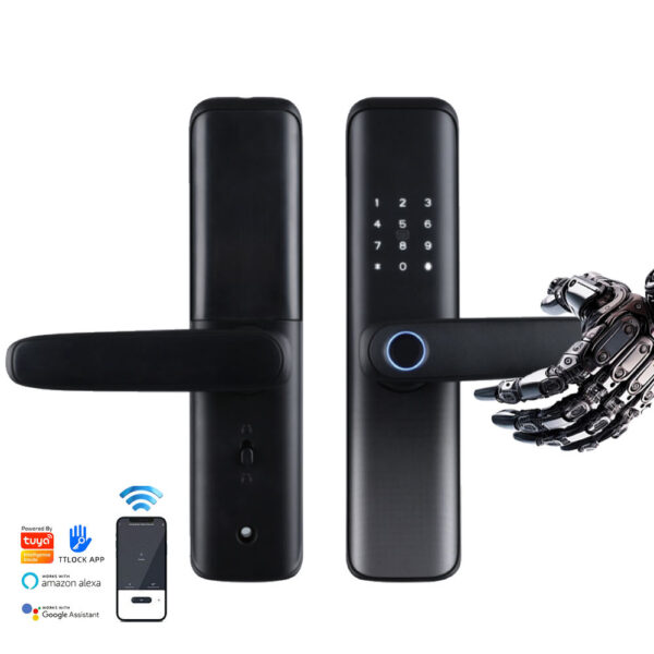 SK267F Smart Lock for Frameless Doors | Tuya / TTLock