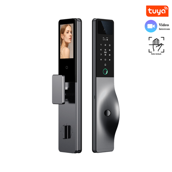Tuya Palm Vein Door Lock | Face Recognition & Intercom