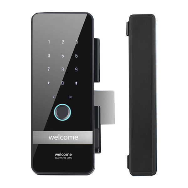 SK2219 Smart Glass Door Lock | Bluetooth & Fingerprint