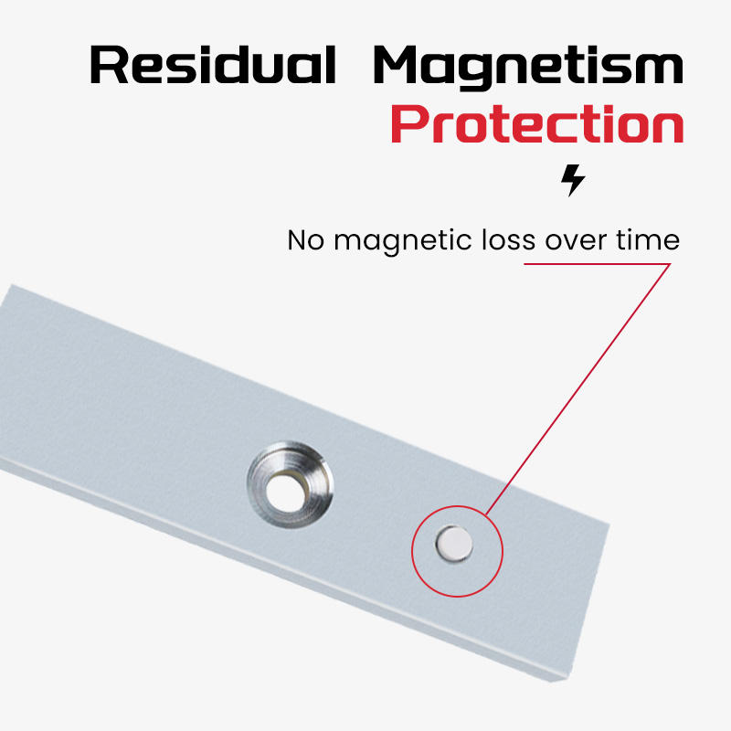 Residual magnetism protection no magnetic loss over time