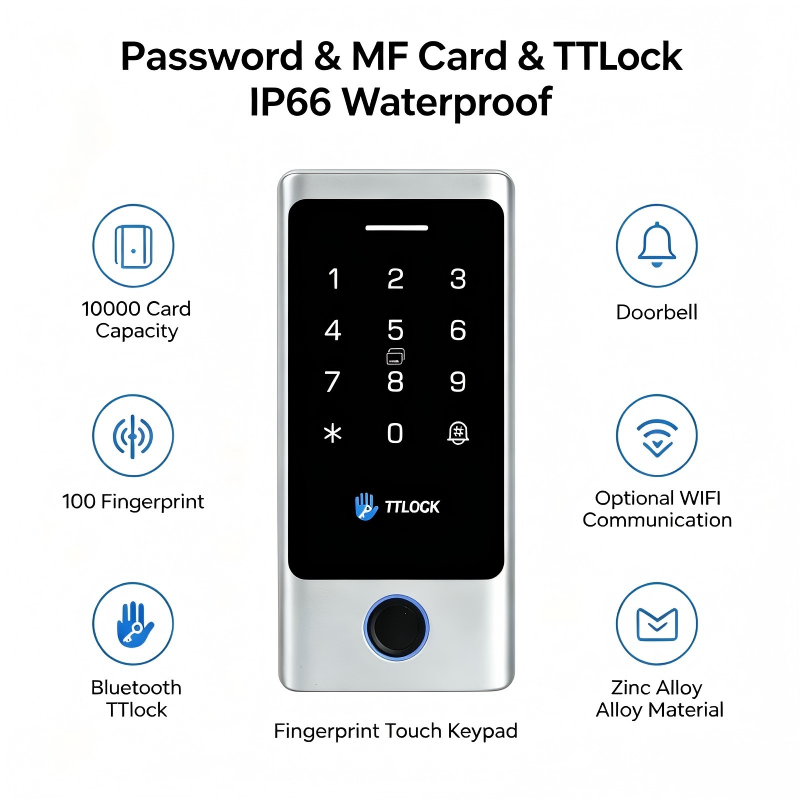 Features of fingerprint access keypad