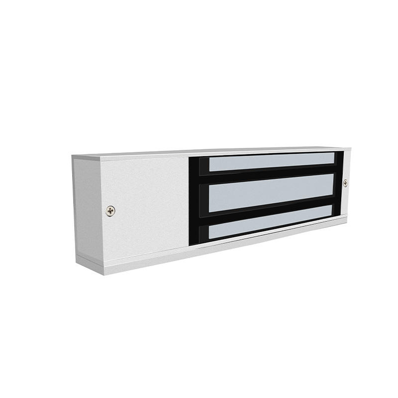 500kg electromagnetic lock angle view silver body