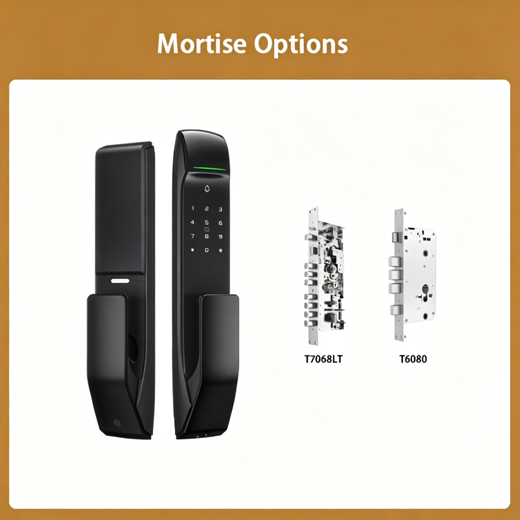 Smart lock mortise options