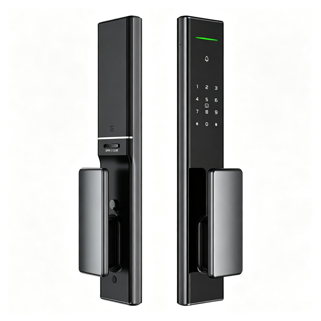 Front view smart door lock