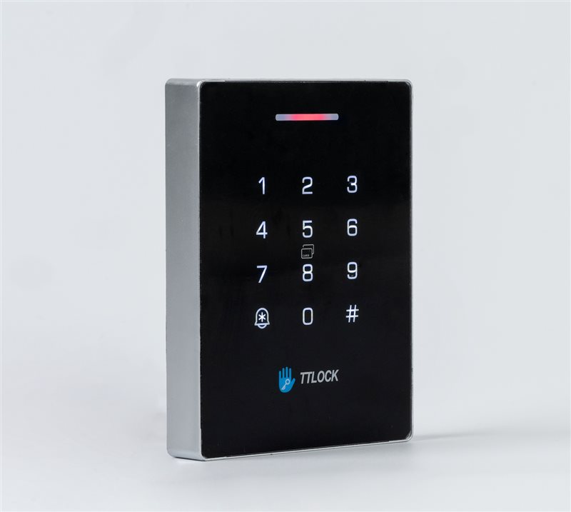 Detail of keypad reader