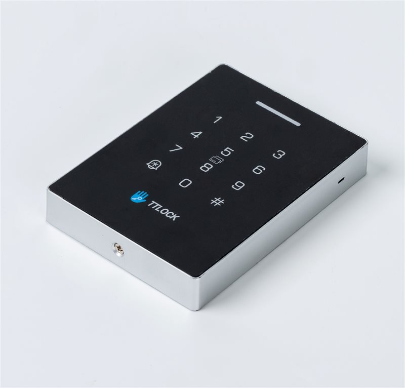 Side view of access reader