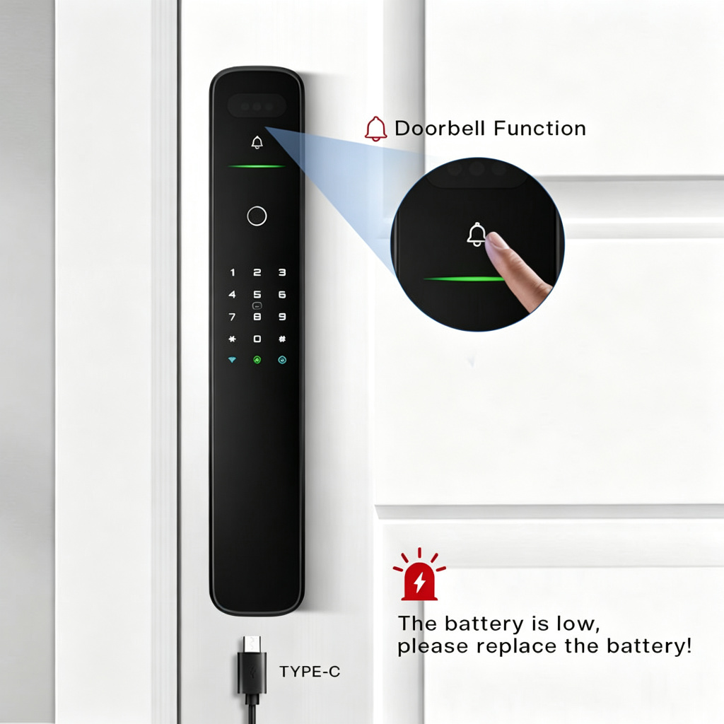 Doorbell function smart lock