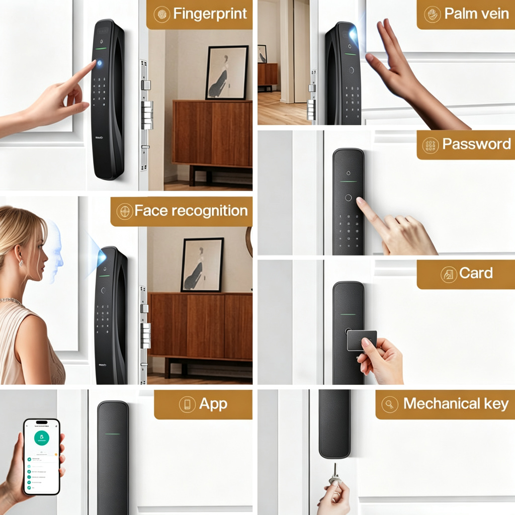 Multiple unlock methods smart lock