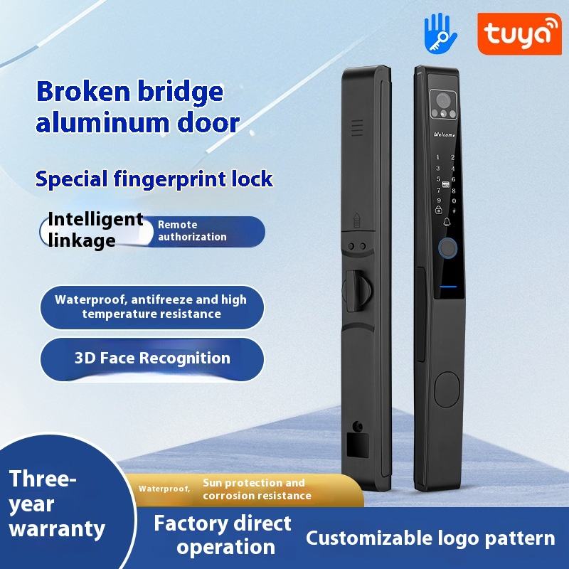 Broken bridge aluminum door smart lock