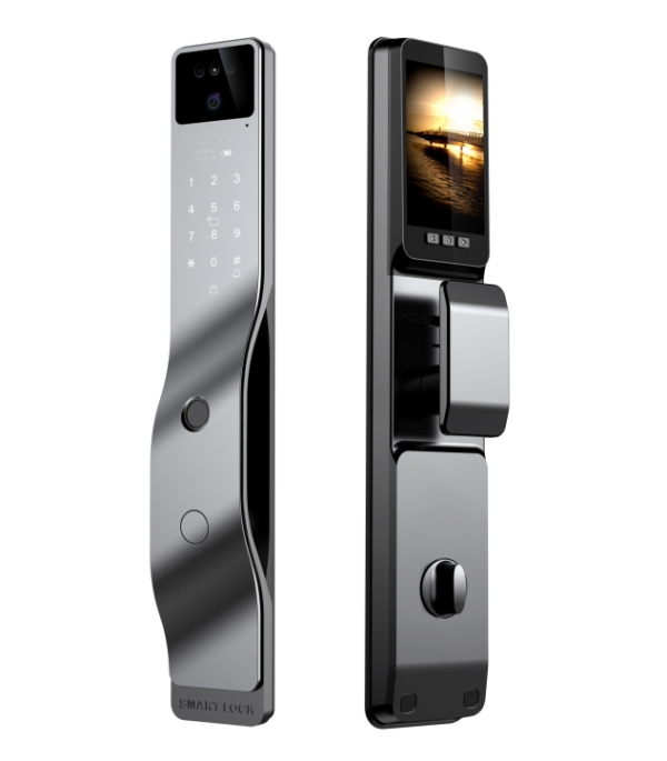 Tuya WiFi Face Recognition Smart Door Lock SK-F7 – 6-in-1 with Camera and Visual Intercom