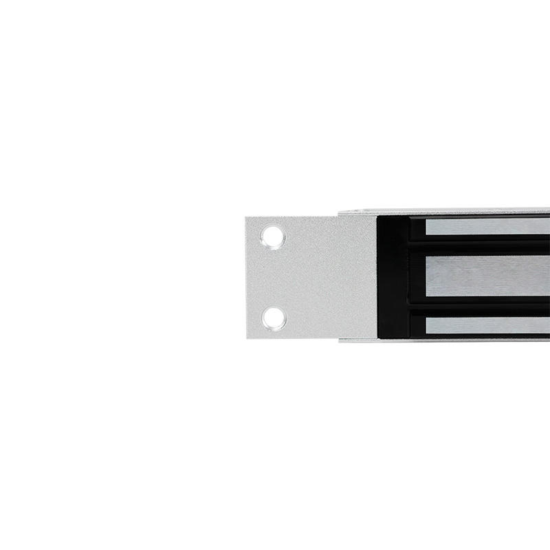 Recessed maglock body detail mounting holes magnetic segments