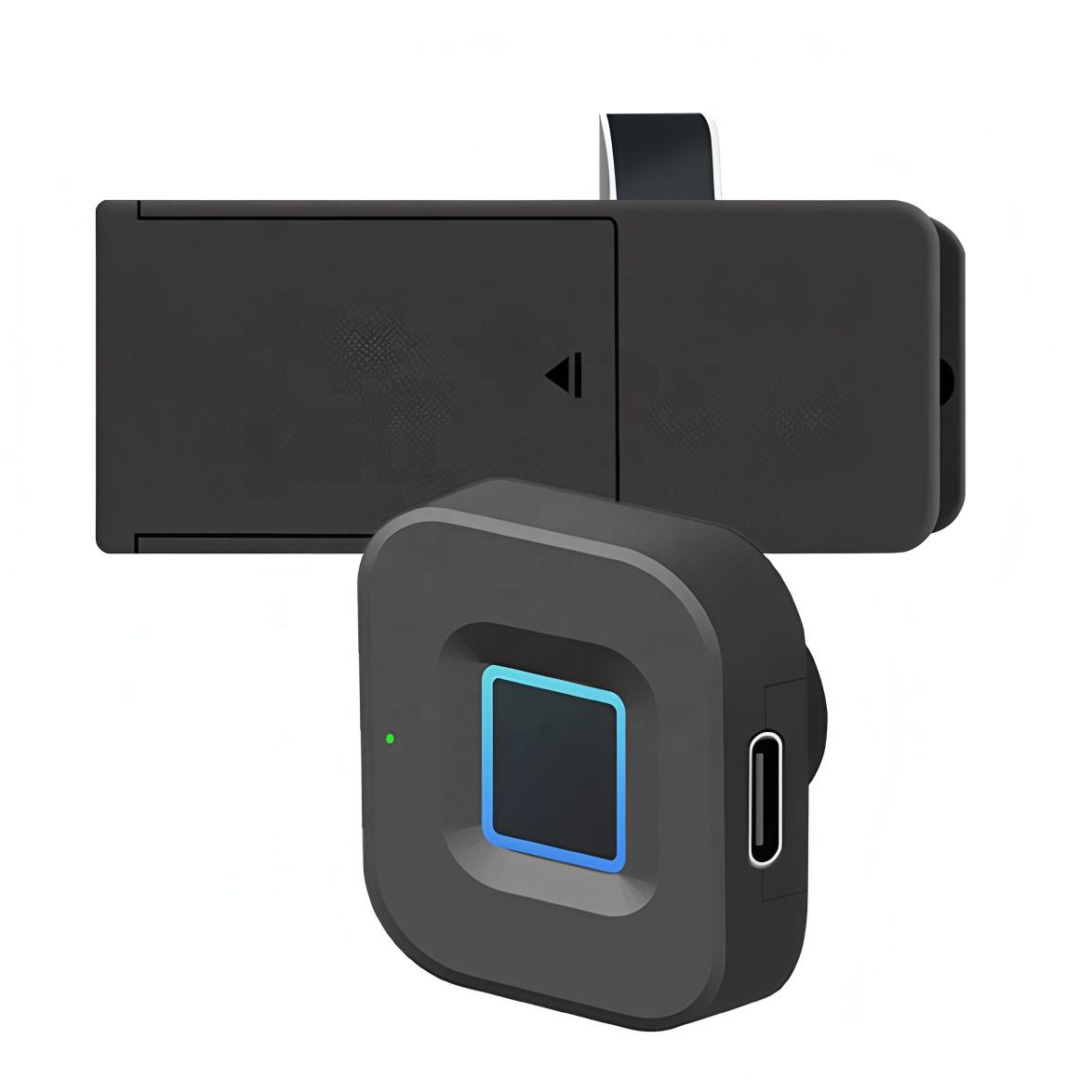 Fingerprint cabinet lock front module and rear body