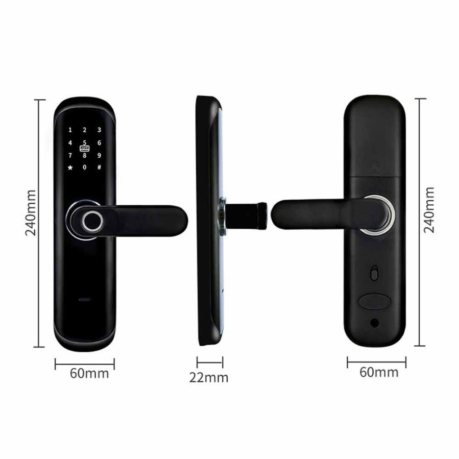 Smart door lock dimensions