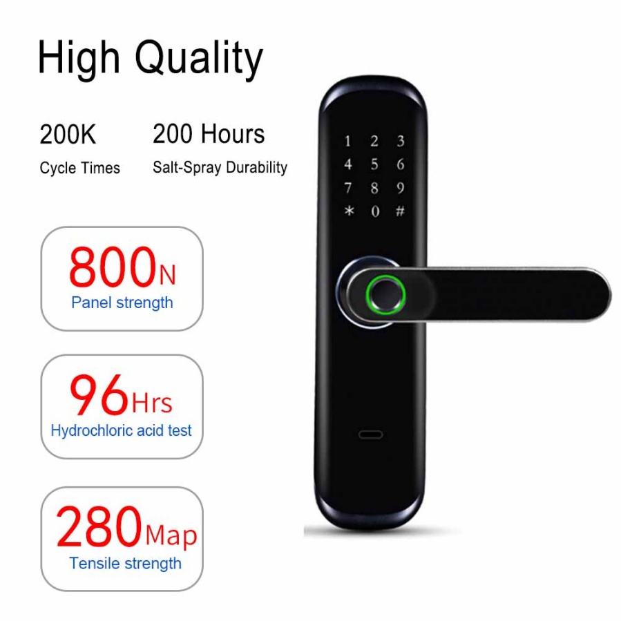 High quality smart door lock durability tests