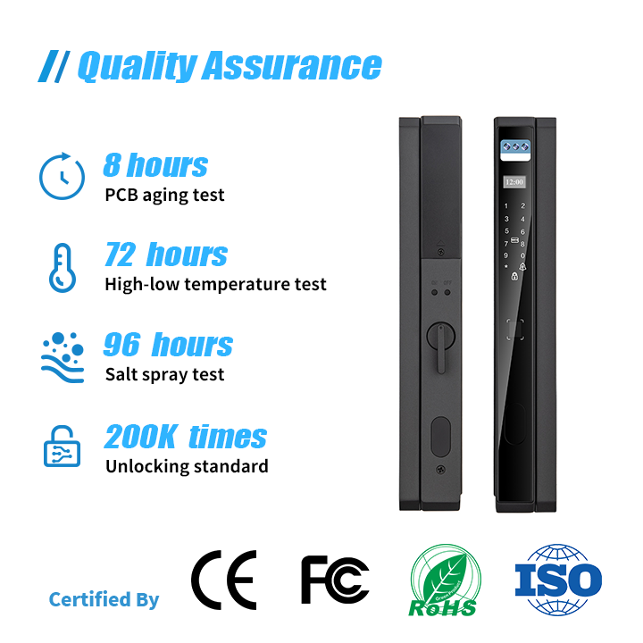 Quality assurance anti-peep smart lock