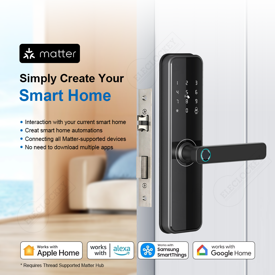 Matter smart home smart door lock
