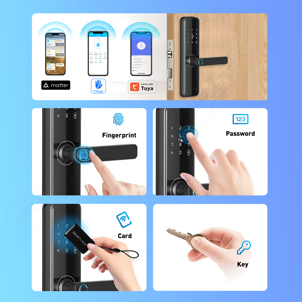 Five ways to unlock fingerprint password card key app