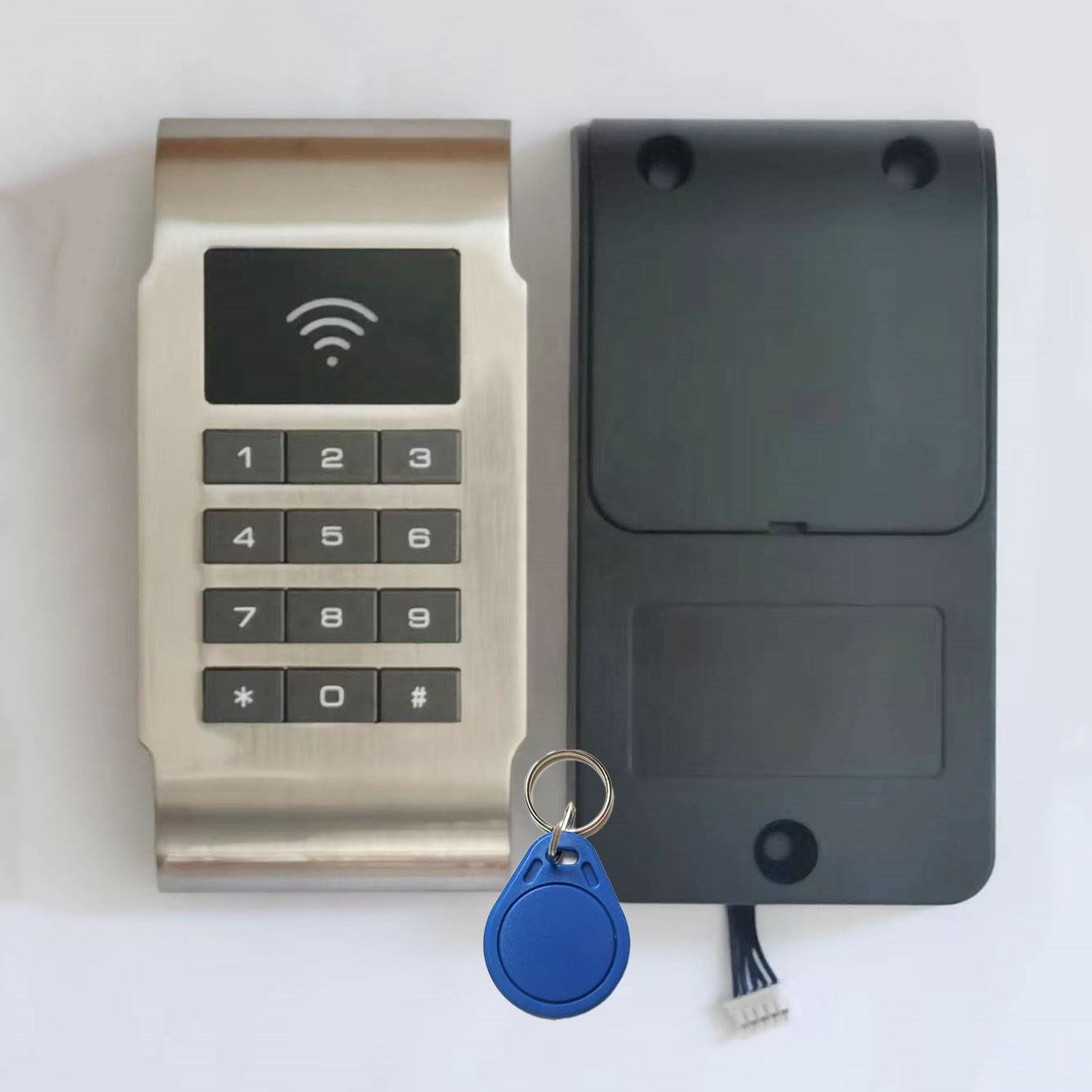 Cabinet lock with RFID keyfob