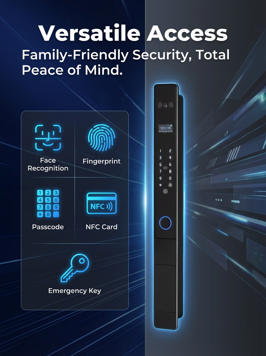 Multiple unlock methods smart lock