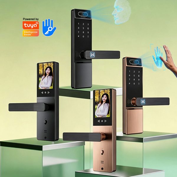 Tuya TTLock 3D Face Palm Vein Smart Door Lock SK-M5 – WiFi Video Intercom Camera Lock