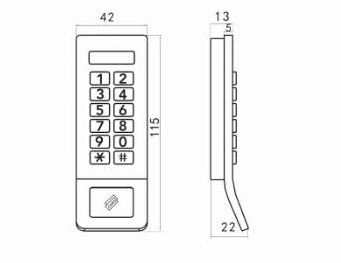 Cabinet lock dimensions
