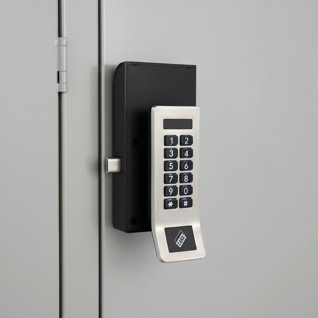 Cabinet lock side view