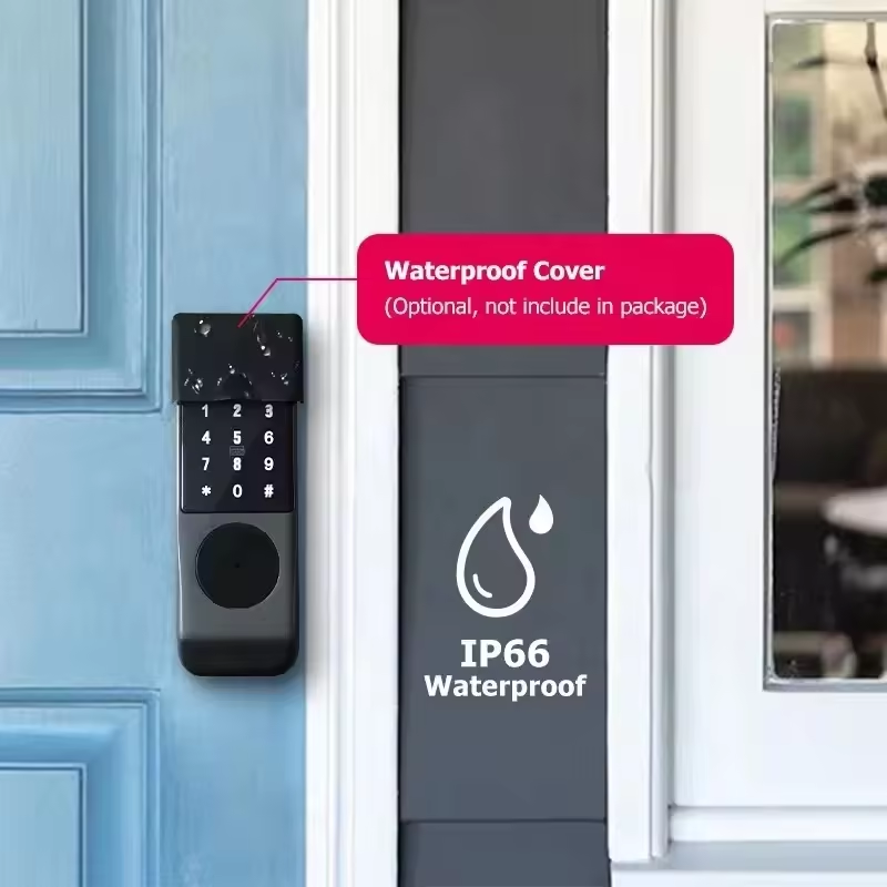 IP66 waterproof smart rim lock outdoor