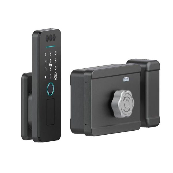 Tuya WiFi Face Recognition Rim Lock SK-NT5 – Smart Door Lock with Fingerprint and Camera
