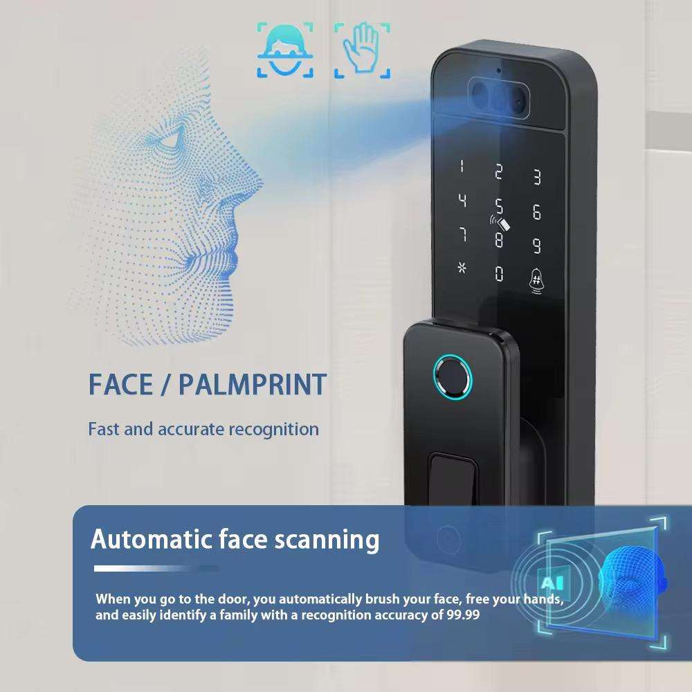 Automatic face scanning smart lock