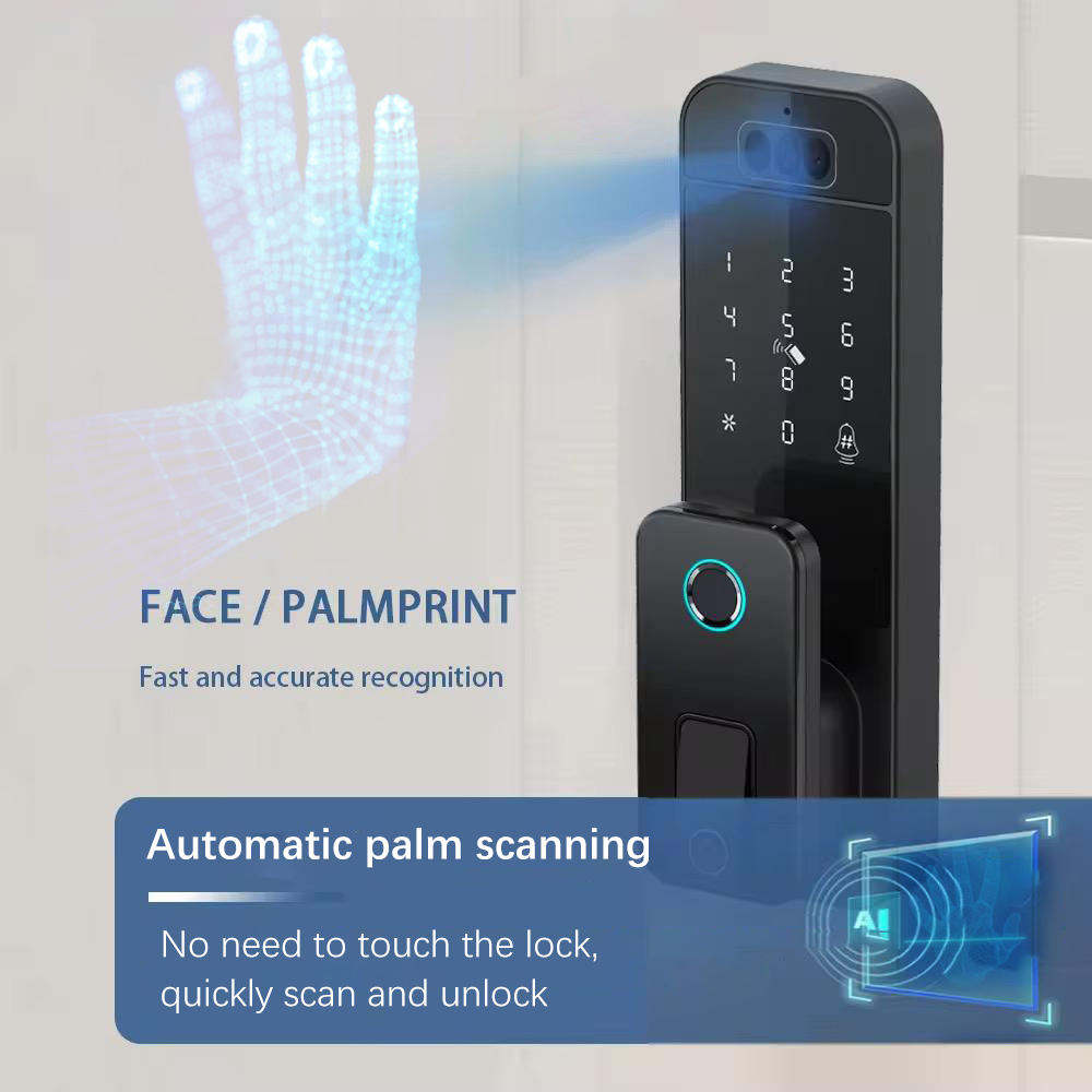 Automatic palm vein scanning smart lock