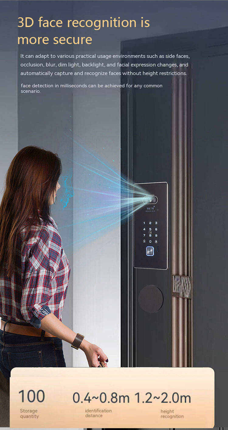 3D face recognition embedded smart lock