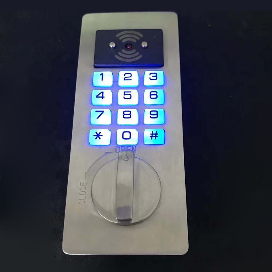 Backlit keypad cabinet lock