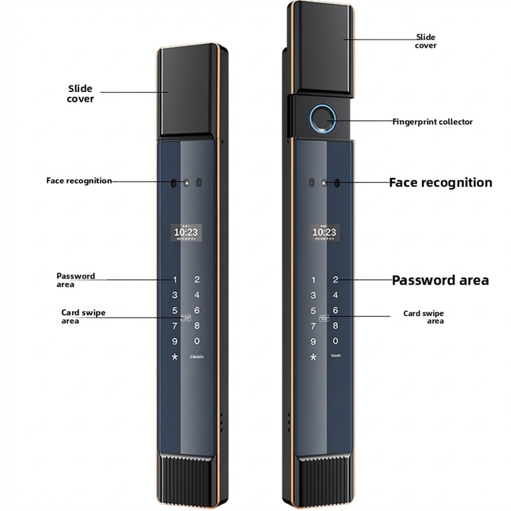 Courtyard smart lock detail