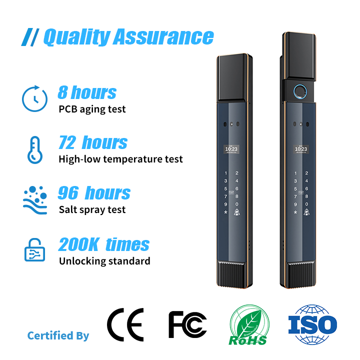 Quality assurance courtyard smart lock