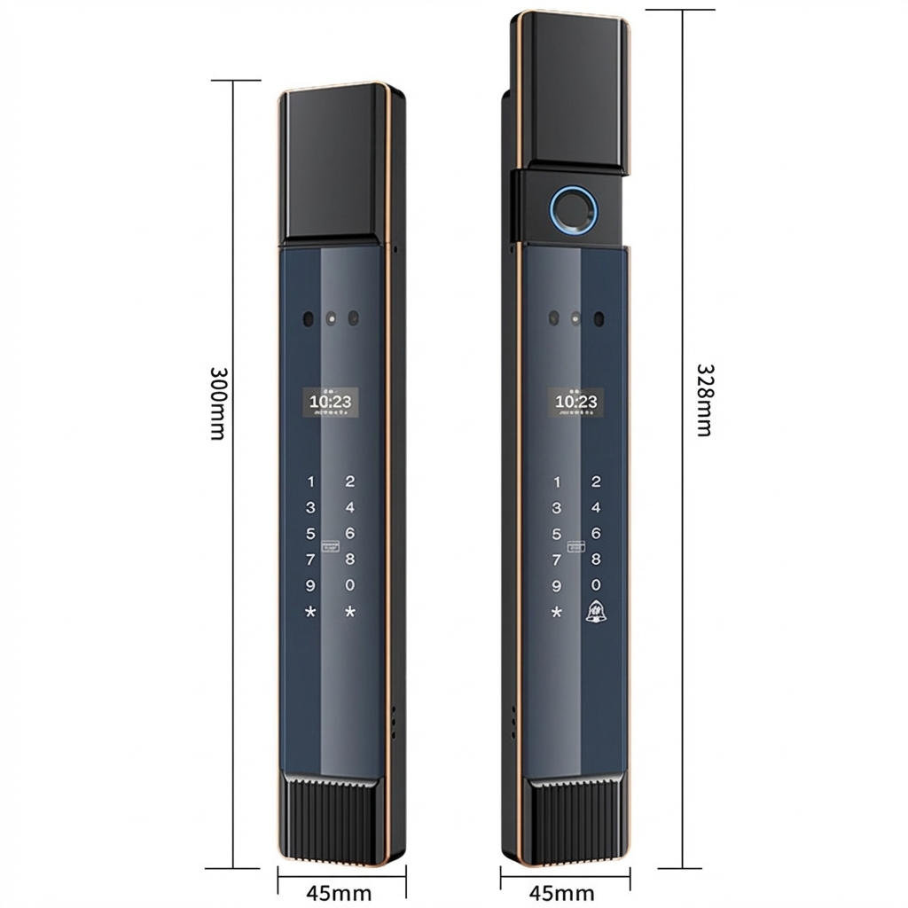 Courtyard smart lock dimensions