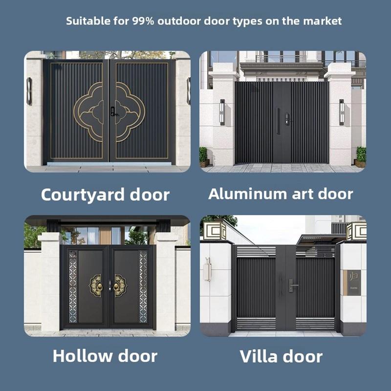 Outdoor door types compatible with smart lock