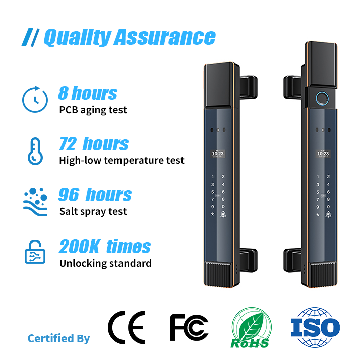 Quality assurance palm print smart lock