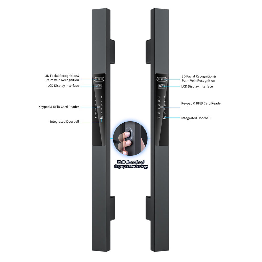 Detail of video intercom smart lock