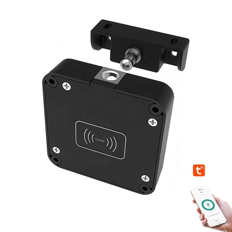 Smart cabinet lock with phone app unlock interface