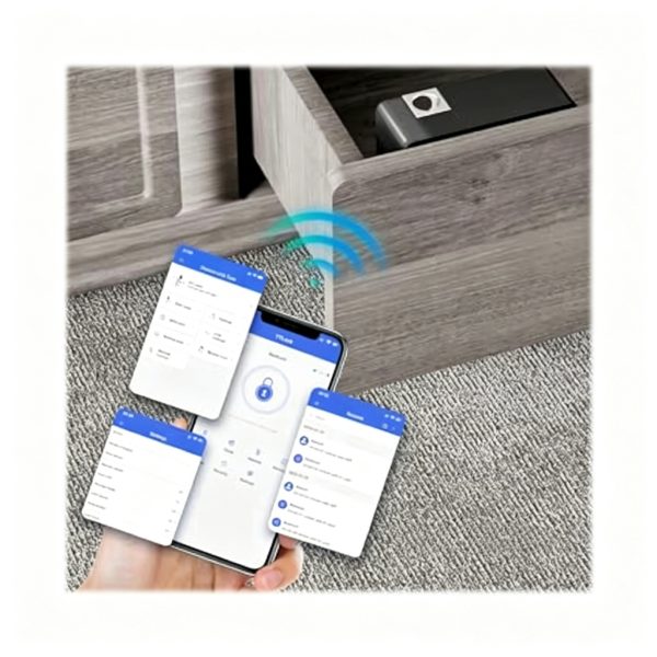 TTLock RFID Smart Cabinet Lock SK-TT21 – Bluetooth Invisible Lock for Lockers and Drawers