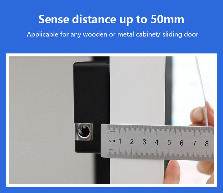 Sense distance up to 50mm invisible cabinet lock
