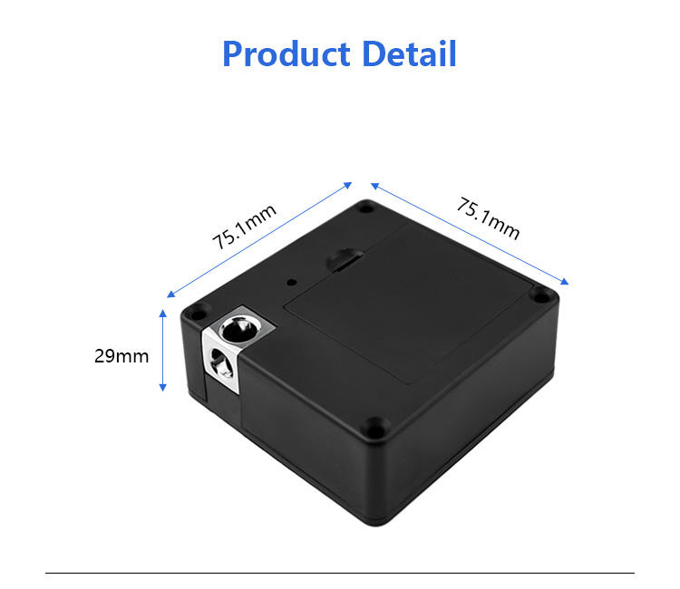 Invisible cabinet lock product dimensions 75.1mm