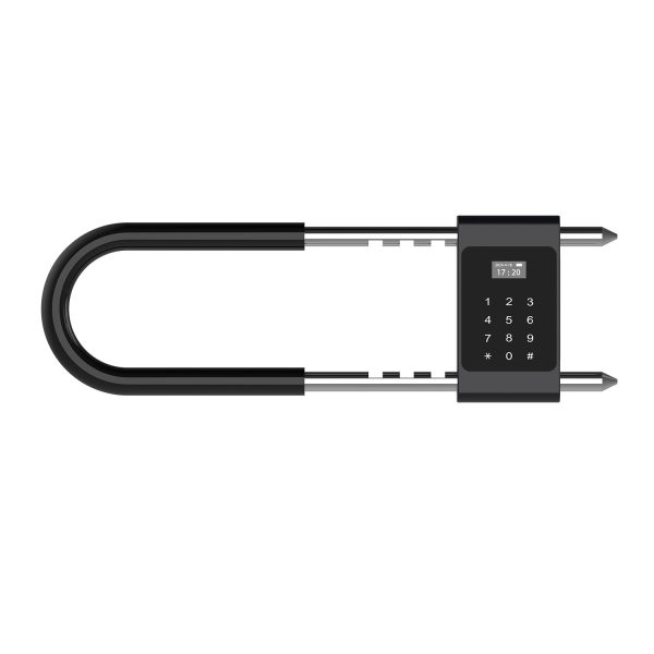 Smart U-Shaped Padlock SK-U9 – 5-in-1 Fingerprint Keypad Lock with Tuya App for Glass Doors
