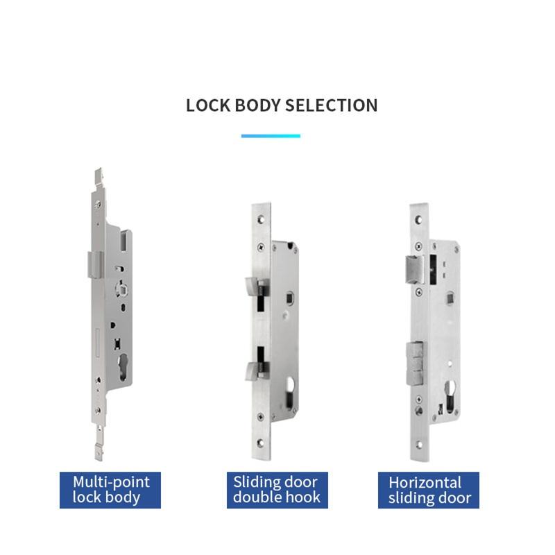 Lock body selection multi-point sliding door double hook and horizontal sliding