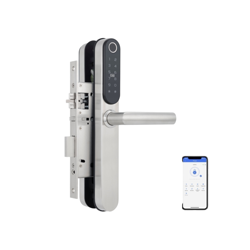 304 Stainless Steel Smart Lock SK-X9 – IP68 Waterproof WiFi Door Lock with TTLock App