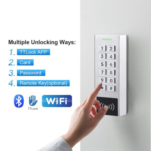 IP66 Waterproof RFID Card Access Controller SK-XK2BLE – Metal Keypad with NFC, TTLock App, Bluetooth/WiFi