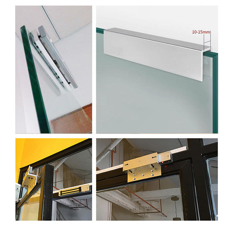 Z and L mounting bracket installation on glass door scenarios