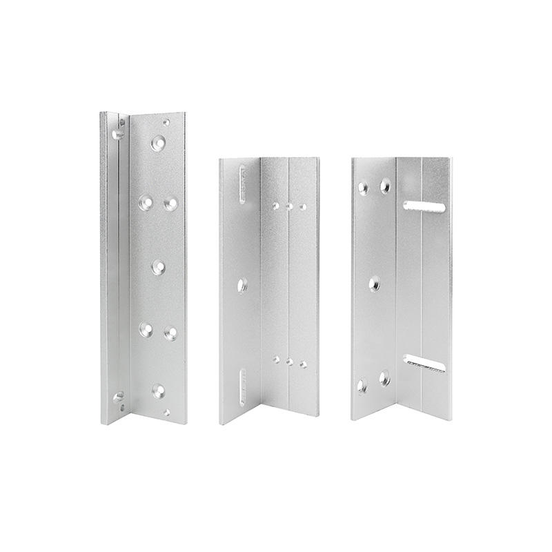 Z and L mounting bracket side view silver aluminum