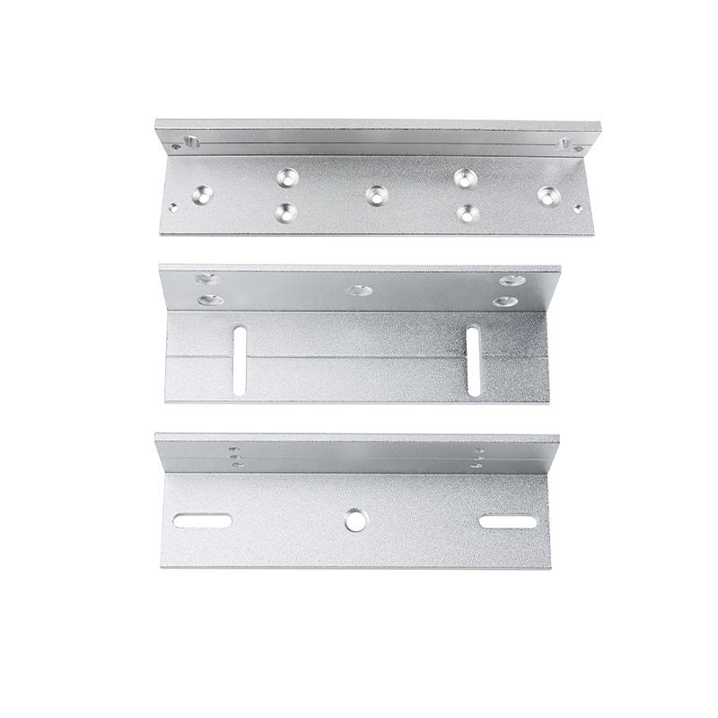 Z and L mounting bracket top view silver aluminum