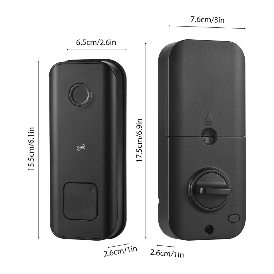 US-D07 American standard deadbolt dimensions 155mm outer 175mm inner